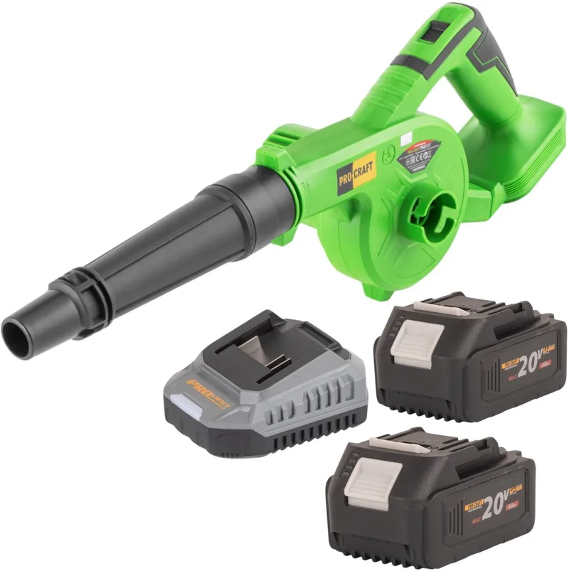 PB22bb accu bladblazer 20 V + 2x accu 4,0 Ah + oplader by Procraft – product image