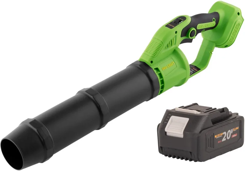 PB24bb accu bladblazer 20 V borstelloos + 1x accu 4,0 Ah - zonder oplader by Procraft – product image