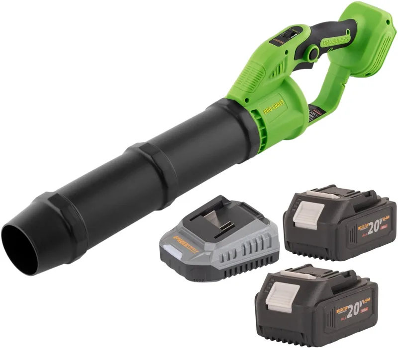 PB24bb accu bladblazer 20 V borstelloos + 2x accu 4,0 Ah + oplader von Procraft – Produktbild