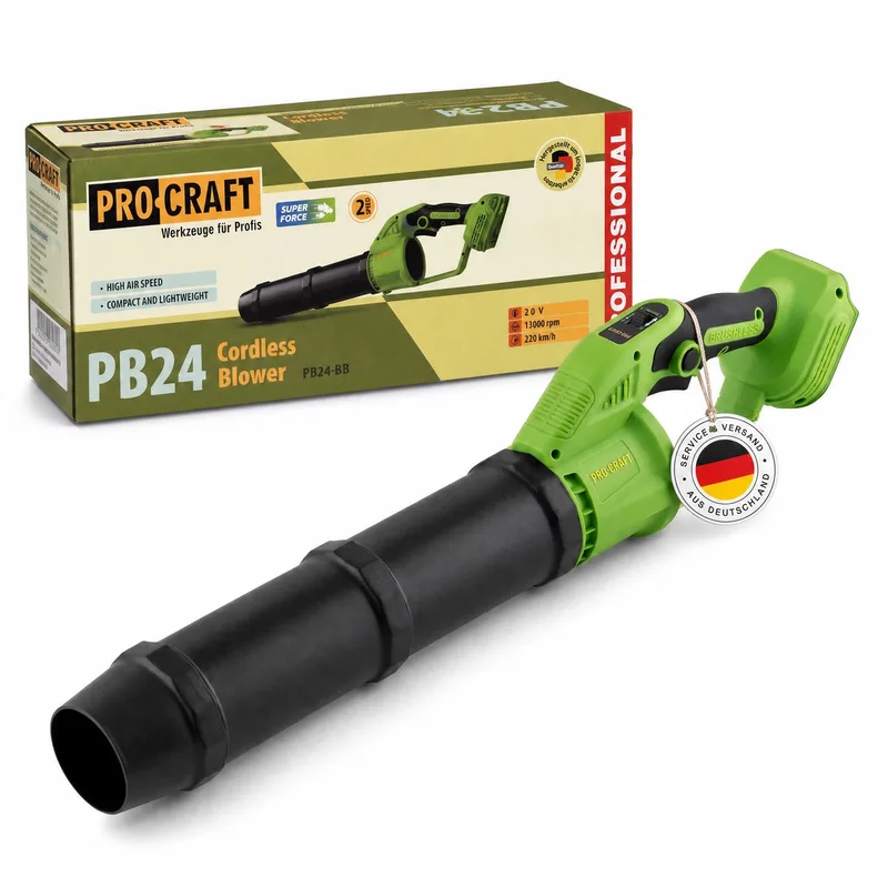 PB24bb accu bladblazer 20 V borstelloos solo - zonder accu, zonder oplader de Procraft – image du produit