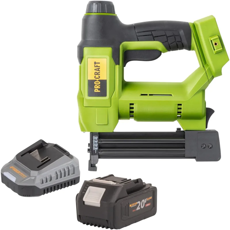 PEH20 accu-tacker 20 V 15 - 32 mm + 1x accu 4,0 Ah + oplader von Procraft – Produktbild