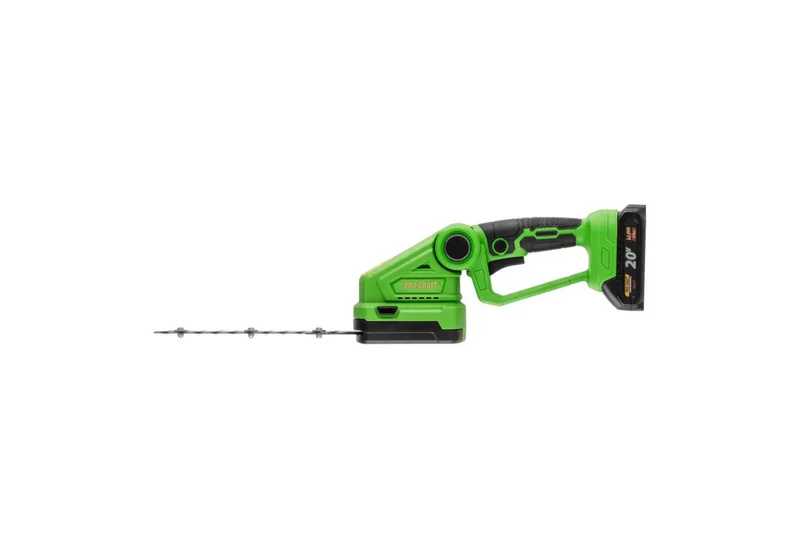 PGH2100 accu gras- en heggenschaar 20 V + 1x accu 2,0 Ah + oplader van Procraft – productafbeelding 3 van 5