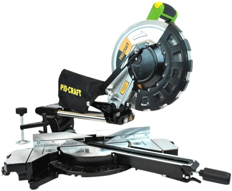 PGS256 afkortzaag 2000 Watt 255 mm met slede + zaagblad by Procraft – product image