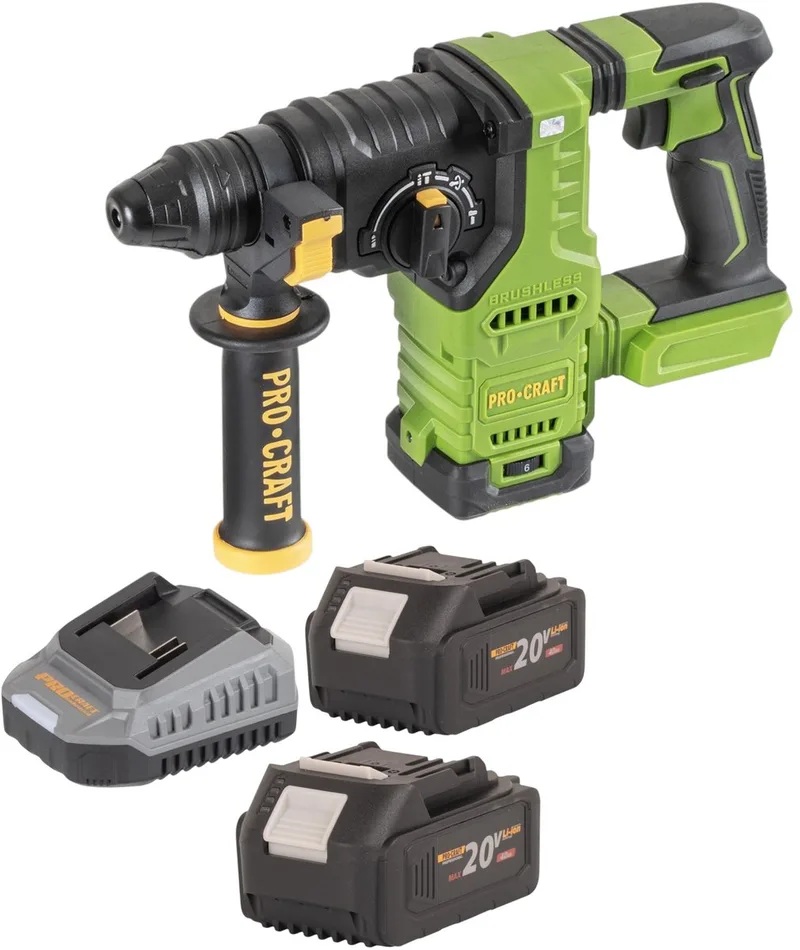PHA30bb accu-boorhamer 20 V 2,8 J SDS plus Brushless Solo - zonder accu, zonder oplader de Procraft – image du produit