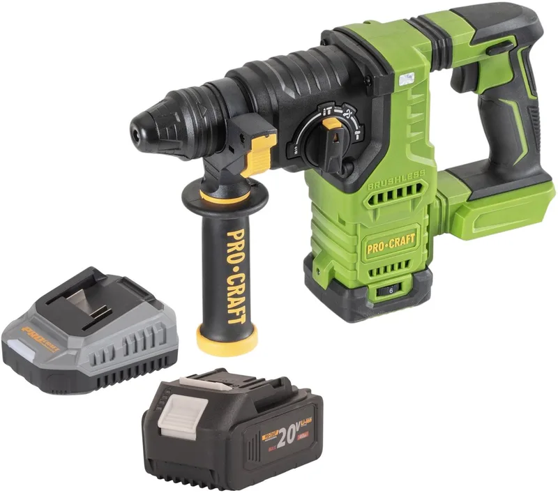 PHA30bb accu-boorhamer 20 V 2,8 J SDS plus Brushless Solo - zonder accu, zonder oplader by Procraft – product image