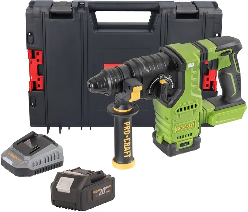 PHA30bb accu-boorhamer 20 V 2,8 J SDS plus Brushless Solo - zonder accu, zonder oplader von Procraft – Produktbild