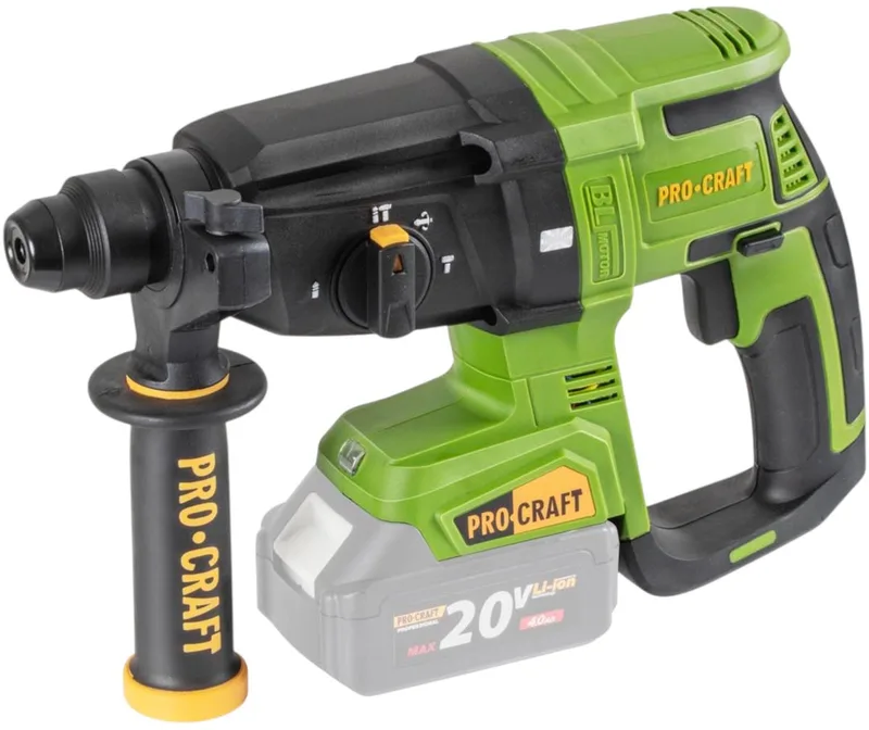 PHA40bb accu-boorhamer 20 V 2,6 J SDS plus Brushless Solo - zonder accu, zonder oplader de Procraft – image du produit