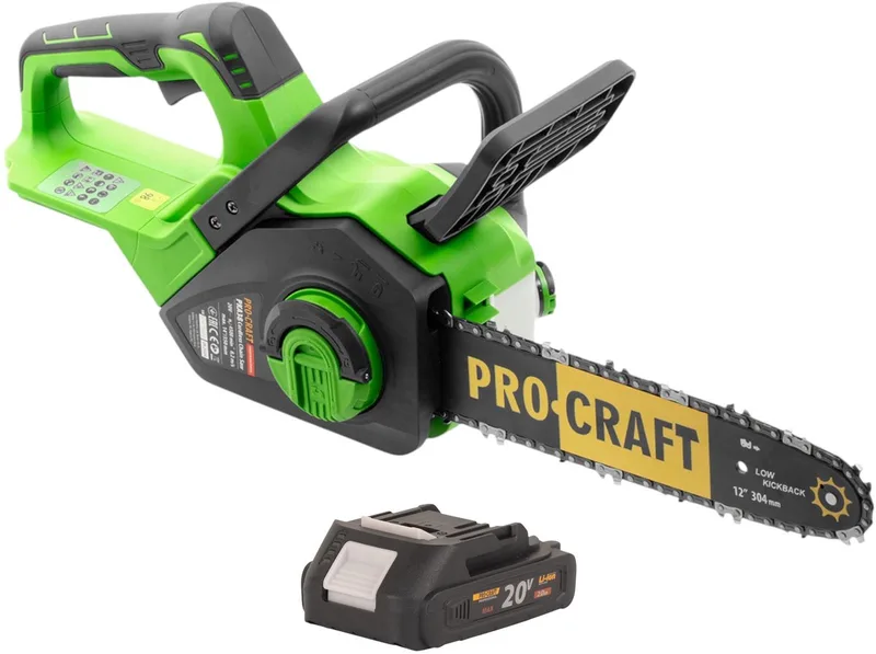 PKA38 accu-kettingzaag 20 V 304 mm borstelloos + 1x accu 2,0 Ah - zonder oplader de Procraft – image du produit
