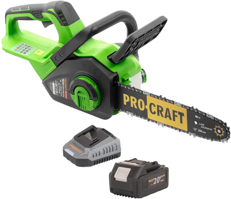 PKA38 accukettingzaag 20 V 304 mm borstelloos + 1x accu 4,0 Ah + oplader von Procraft – Produktbild