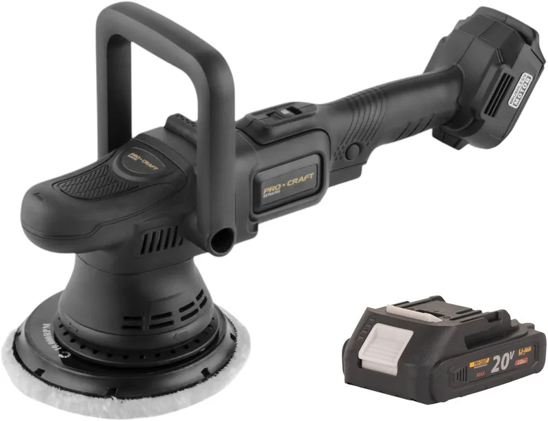 PM22bb accupolijstmachine 20 volt 150 mm + 1x accu 2,0 Ah - zonder oplader de Procraft – image du produit