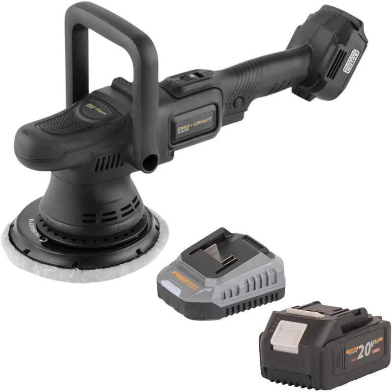 PM22bb accupolijstmachine 20 volt 150 mm + 1x accu 4,0 Ah + oplader by Procraft – product image