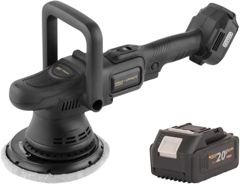 PM22bb accupolijstmachine 20 volt 150 mm + 1x accu 4,0 Ah - zonder oplader von Procraft – Produktbild