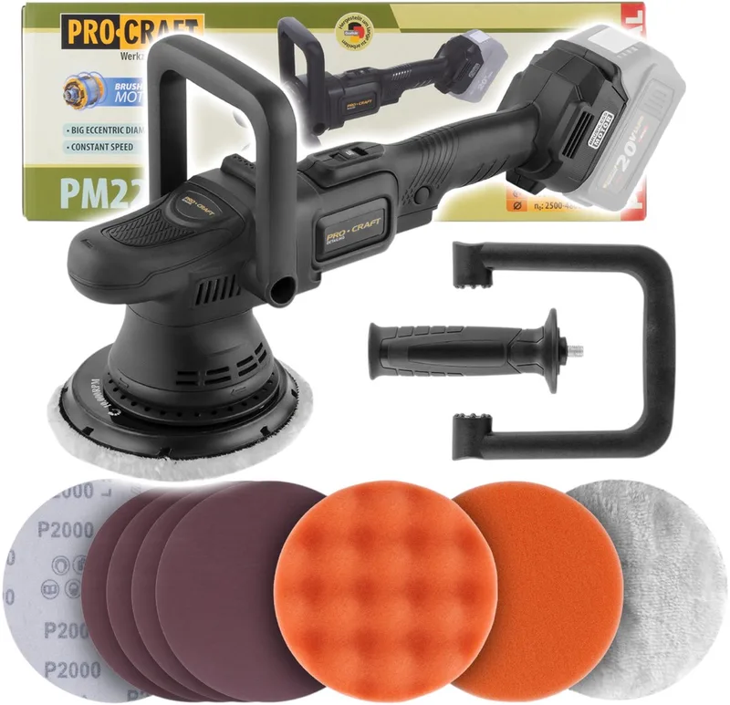 PM22bb accupolijstmachine 20 volt 150 mm Solo – zonder accu, zonder oplader van Procraft – productafbeelding