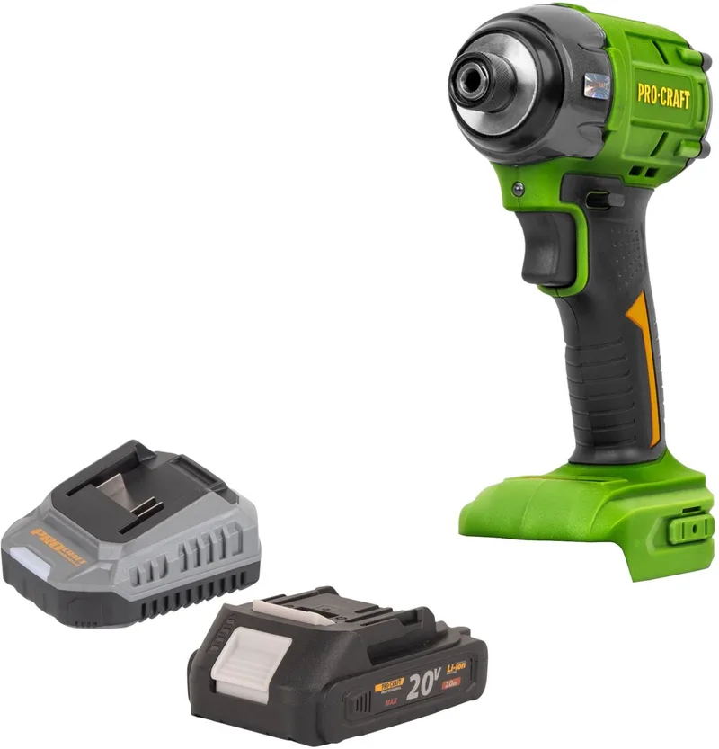 PS22bb accu slagmoersleutel 20 V 230 Nm 1/2" borstelloos + 1x accu 2,0 Ah + oplader de Procraft – image du produit