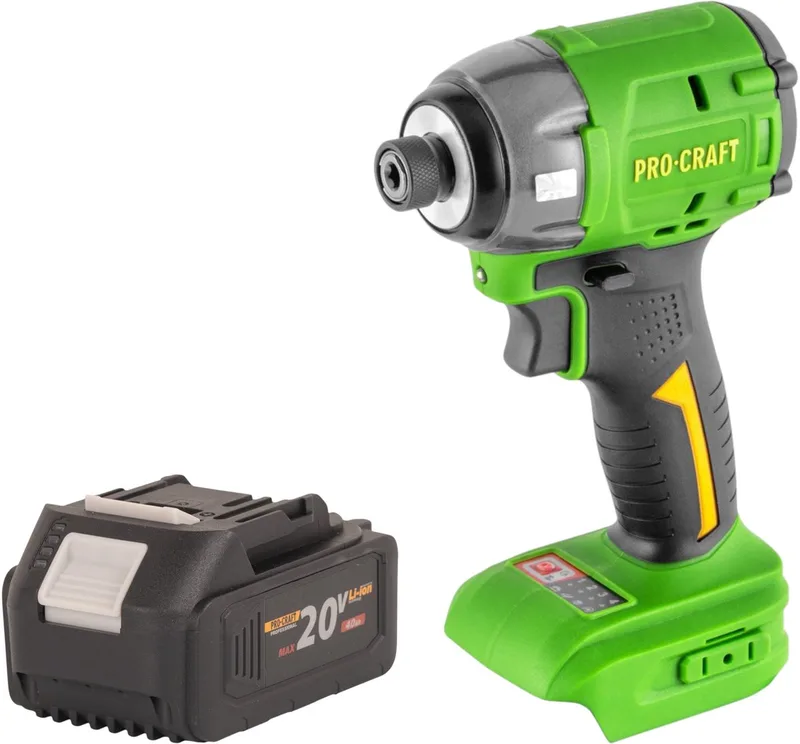 PS22bb accu-slagmoersleutel 20 V 230 Nm 1/4" borstelloos Solo - zonder accu, zonder oplader van Procraft – productafbeelding