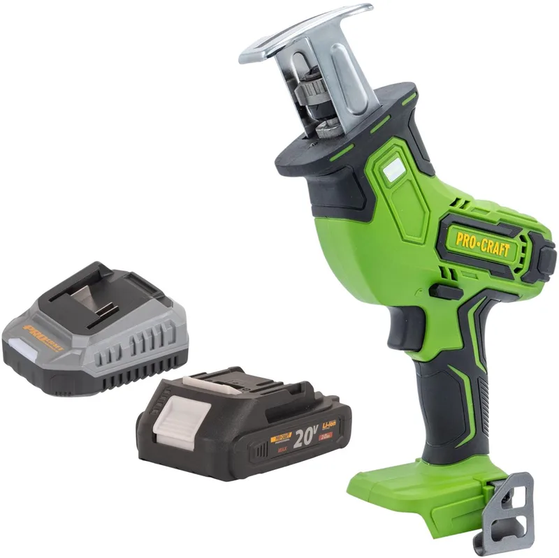 PSS30bb accu-reciprozaag 20 V borstelloos + 1x accu 2,0 Ah + oplader von Procraft – Produktbild