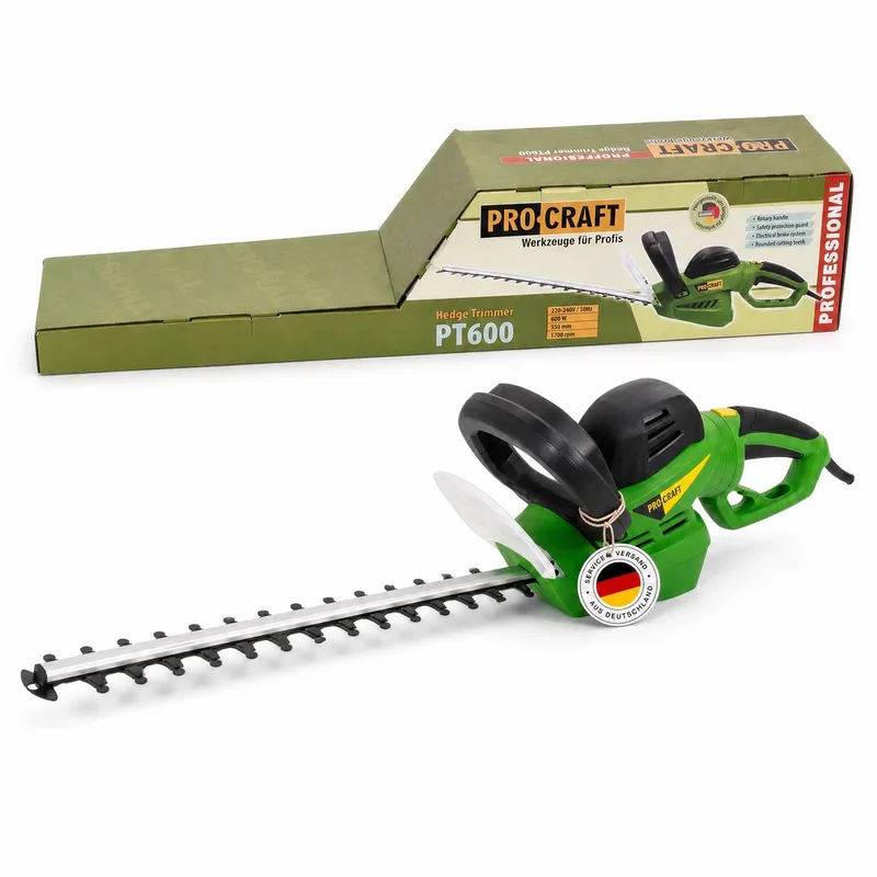 PT600 heggenschaar 600 watt, snijlengte 550 mm, snijdikte 20 mm de Procraft – image du produit