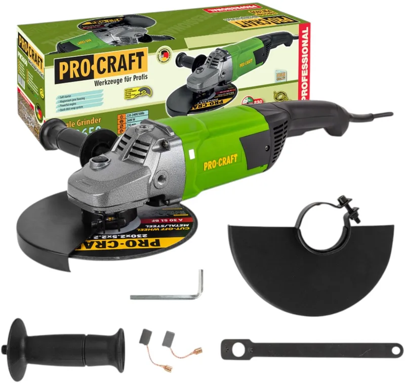 PW2650 haakse slijper 2600 watt 230 mm by Procraft – product image