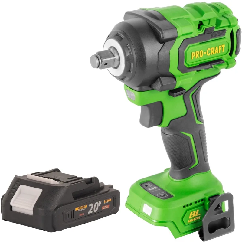 PWA18bb accu-slagmoersleutel 20 V 550 Nm 1/2" borstelloos + 1x accu 2,0 Ah - zonder oplader de Procraft – image du produit