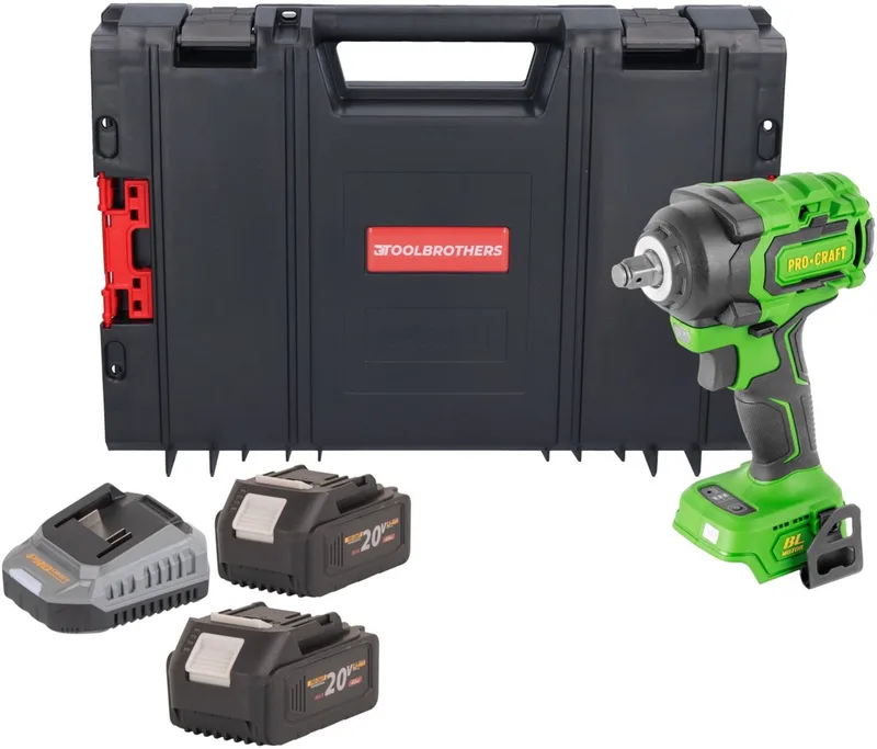 PWA18bb accu-slagmoersleutel 20 V 550 Nm 1/2" borstelloos solo - zonder accu, zonder oplader von Procraft – Produktbild