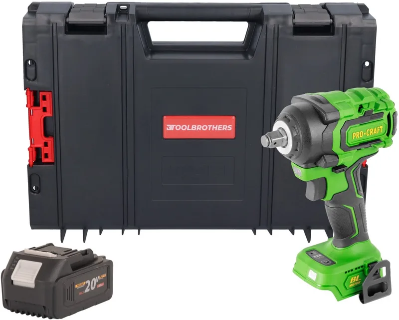 PWA18bb accu-slagmoersleutel 20 V 550 Nm 1/2" borstelloos solo - zonder accu, zonder oplader de Procraft – image du produit