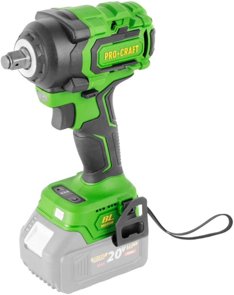 PWA18bb accu-slagmoersleutel 20 V 550 Nm 1/2" borstelloos solo - zonder accu, zonder oplader fra Procraft – produktbillede