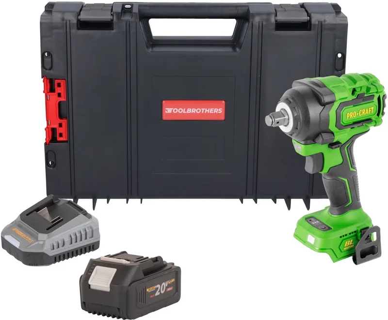 PWA18bb accu-slagmoersleutel 20 V 550 Nm 1/2" borstelloos solo - zonder accu, zonder oplader von Procraft – Produktbild