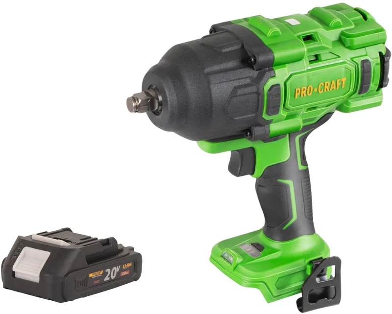 PWA80bb accu-slagmoersleutel 20 V 1600 Nm 1/2" borstelloos + 1x accu 2,0 Ah - zonder oplader by Procraft – product image
