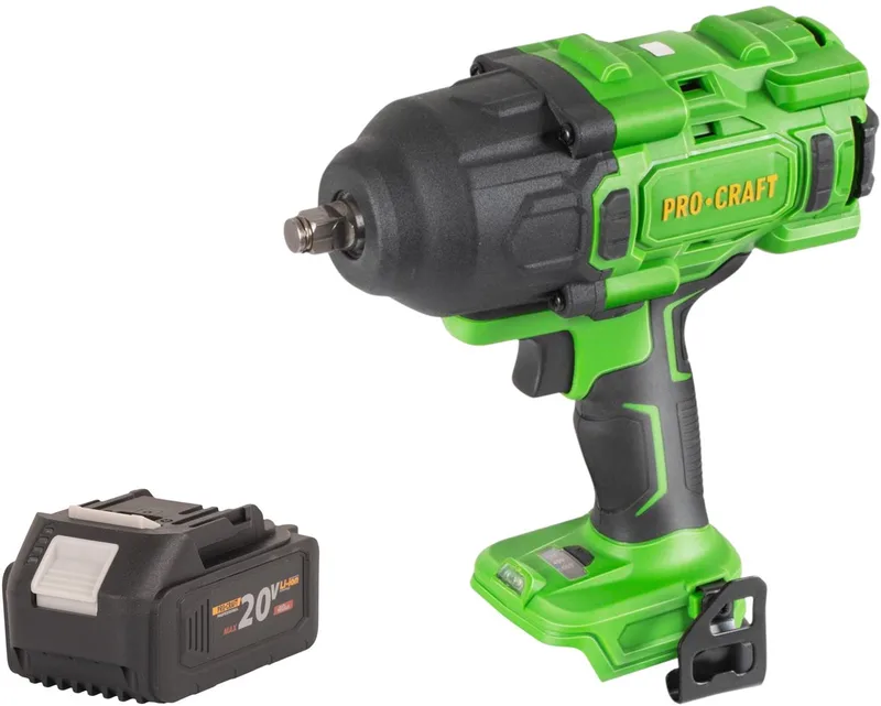 PWA80bb accu-slagmoersleutel 20 V 1600 Nm 1/2" borstelloos + 1x accu 4,0 Ah - zonder oplader de Procraft – image du produit