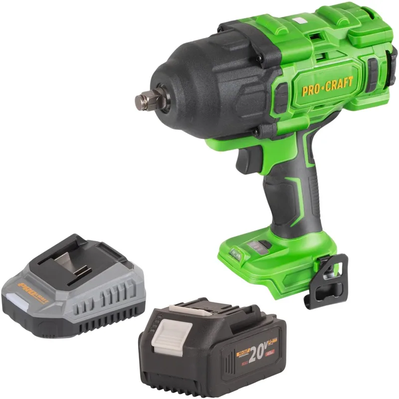 PWA80bb accu-slagmoersleutel 20 V 1600 Nm 1/2" borstelloos + 1x accu 4,0 Ah + oplader de Procraft – image du produit