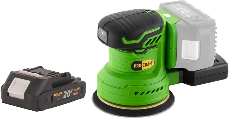 PX20BLbb accu-excentrische schuurmachine 20 V 125 mm borstelloos + 1x accu 2,0 Ah - zonder oplader de Procraft – image du produit