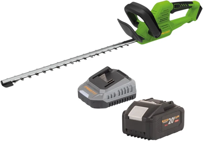 PZA26bb accu-heggenschaar 20 V 550 mm borstelloos + 1x accu 8,0 Ah + oplader by Procraft – product image