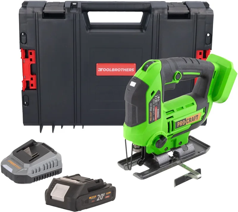 ST22 accu-decoupeerzaag 20 V 80 mm borstelloos + 1x accu 2,0 Ah + oplader + RHINO-gereedschapskoffer de Procraft – image du produit