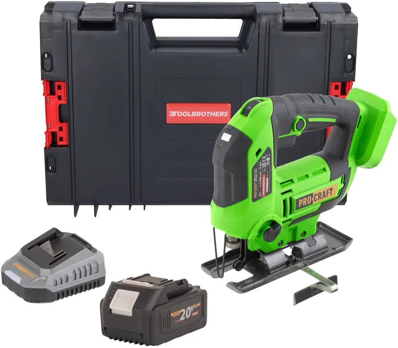 ST22 accu-decoupeerzaag 20 V 80 mm borstelloos + 1x accu 4,0 Ah + oplader + RHINO Toolcase de Procraft – image du produit
