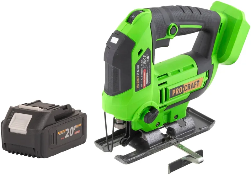 ST22 accu-decoupeerzaag 20 V 80 mm borstelloos + 1x accu 4,0 Ah - zonder oplader från Procraft – produktbild