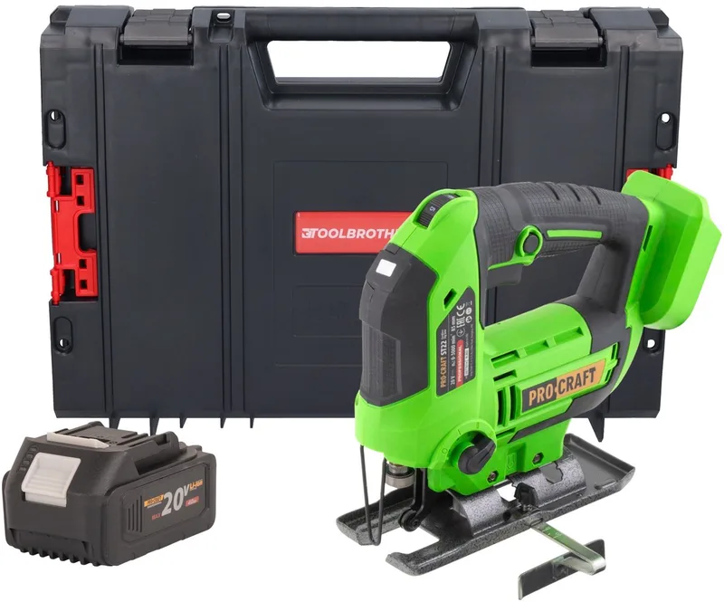 ST22 accu-decoupeerzaag 20 V 80 mm borstelloos + 1x accu 4,0 Ah + RHINO Toolcase - zonder oplader de Procraft – image du produit