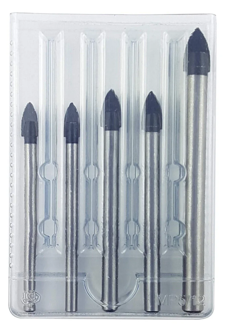 Crystal Glas- und Fliesenbohrer Satz 5-tlg 2x 6mm + 2x 8mm + 1x 10mm von PROJAHN – Produktbild