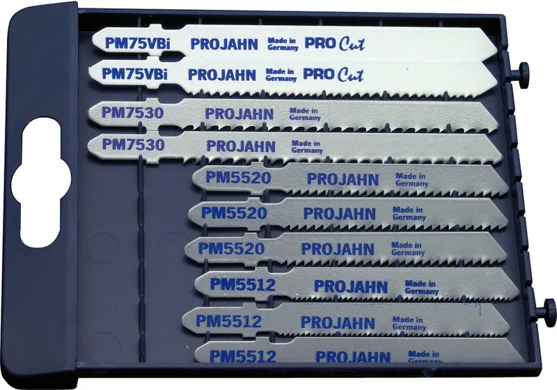 Decoupeerzaagbladen voor diverse materialen 10 dlg. metaal PRO (staal ,alu ,rvs) van PROJAHN – productafbeelding