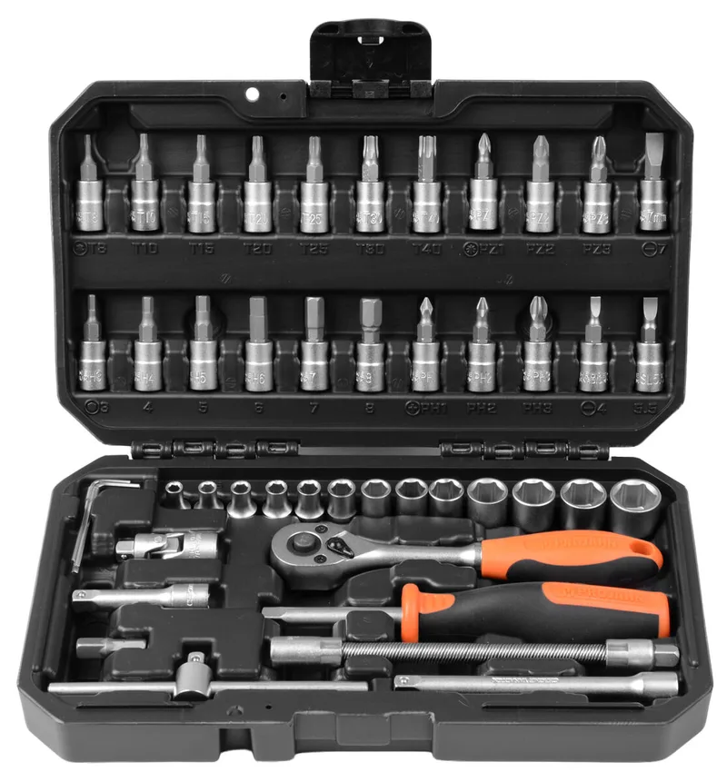 Projahn 1/4" Steckschlüssel 4-14mm Umschaltknarre Satz 46-tlg. by PROJAHN – product image