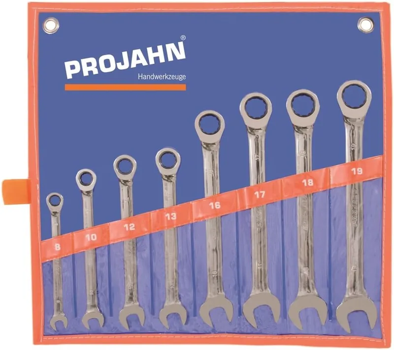 Ratel Ringsleutelset 8 Delig - 8-19 mm van PROJAHN – productafbeelding
