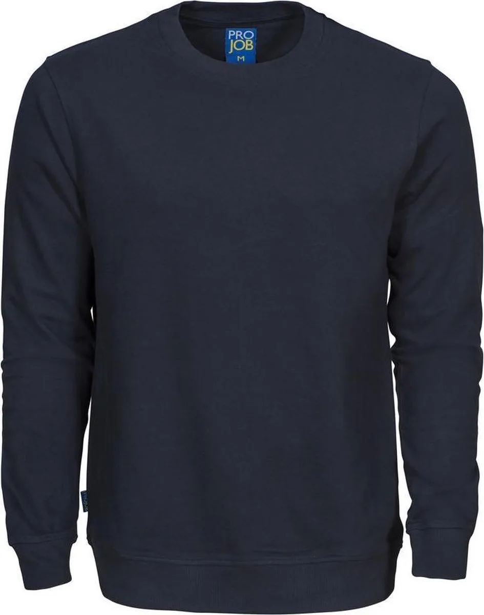 ProJob 2124 SWEATER RONDE HALS 642124 - Marine fra Projob, Marine, L – produktbillede