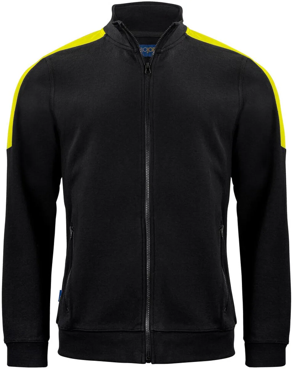 ProJob 2129 SWEATER MET RITSSLUITING 642129 - Zwart by Projob, Black, L – product image