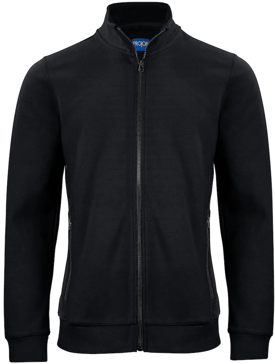ProJob 2129 SWEATER MET RITSSLUITING 642129 - Zwart fra Projob, Sort, M – produktbillede