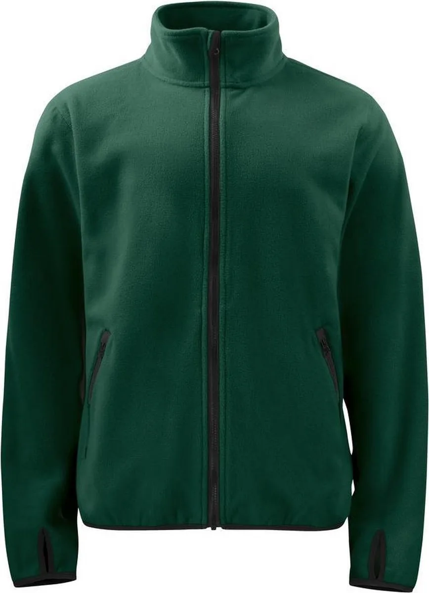 ProJob 2327 FLEECE MET LANGE RITSSLUITING 642327 - woudgroen by Projob, Woudgroen, L – product image