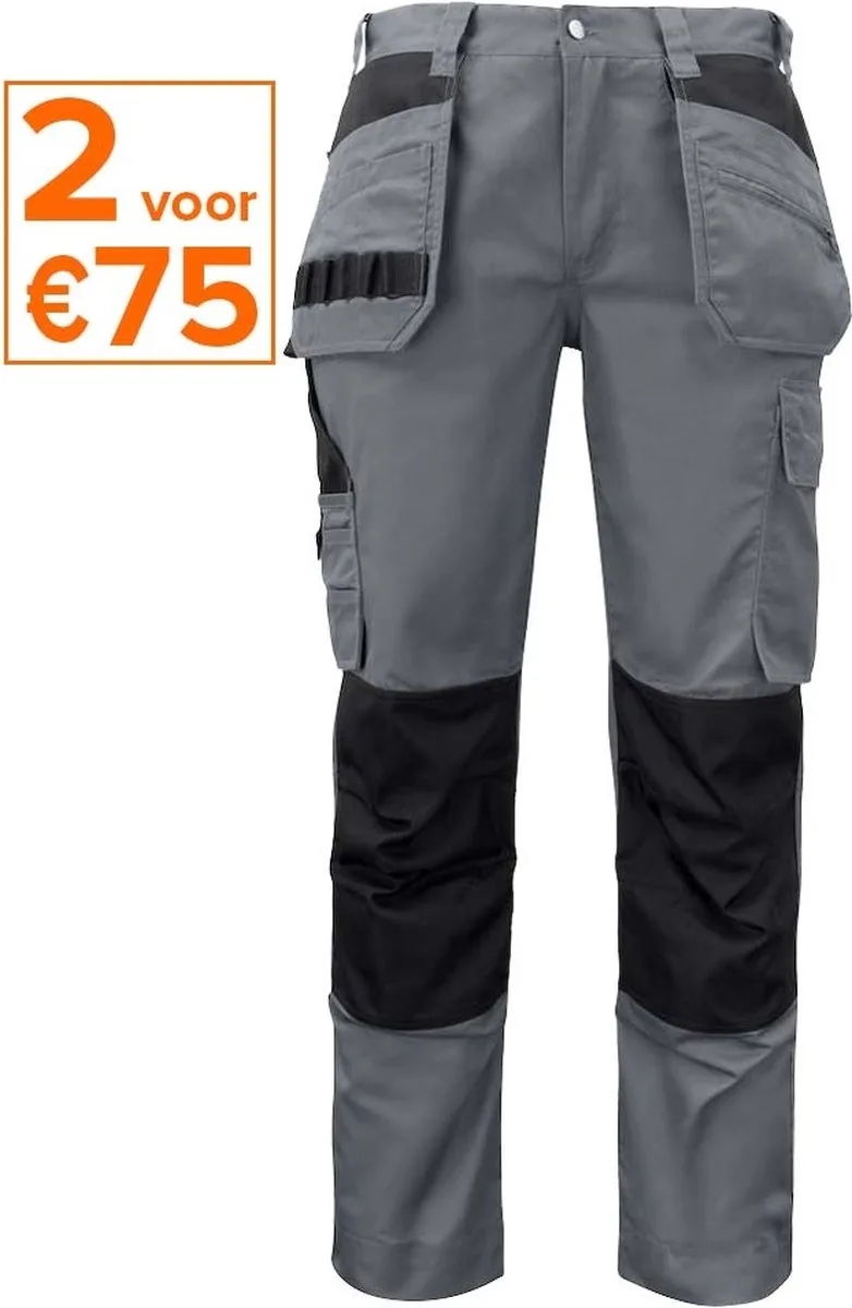 ProJob 5531 BROEK MET KNIEZAKKEN EN SPIJKERZAKKEN 645531 - Grijs von Projob, Grau, C54 – Produktbild