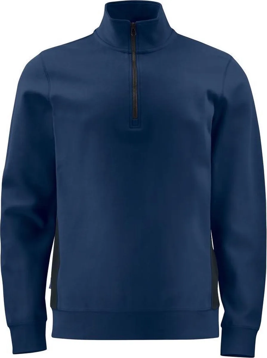 Sweater met halve ritssluiting 642128 Marine van Projob, Marine, XL – productafbeelding