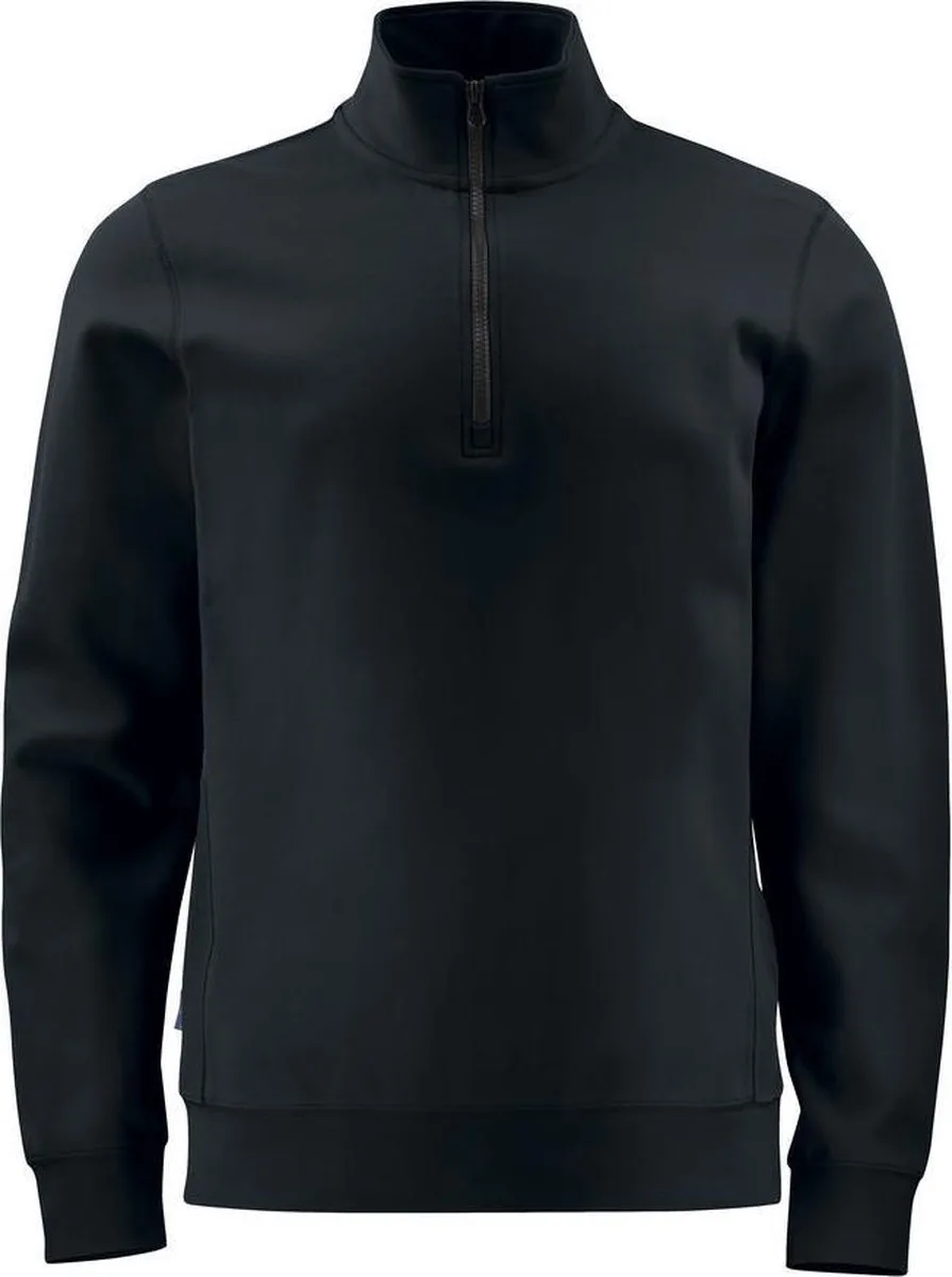 Sweater met halve ritssluiting 642128 Zwart van Projob, Zwart, XL – productafbeelding