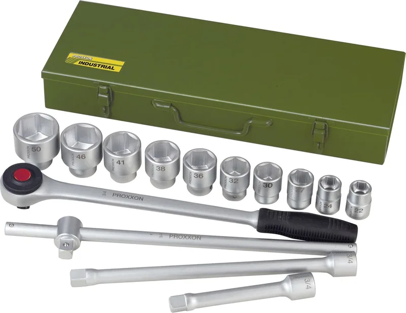 Proxxon 23300 Dopsleutel-bitinzetset 3/4 14-delig by PROXXON, Kleurloos – product image
