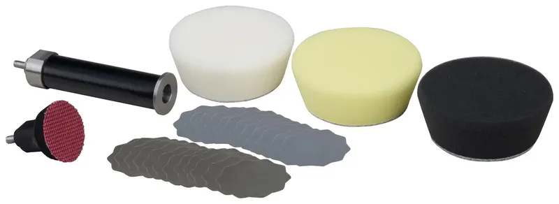 Proxxon 29070 Schleif- und Polierset Schleifteller Ø 30 mm, 80 mm 7 Teile von PROXXON – Produktbild