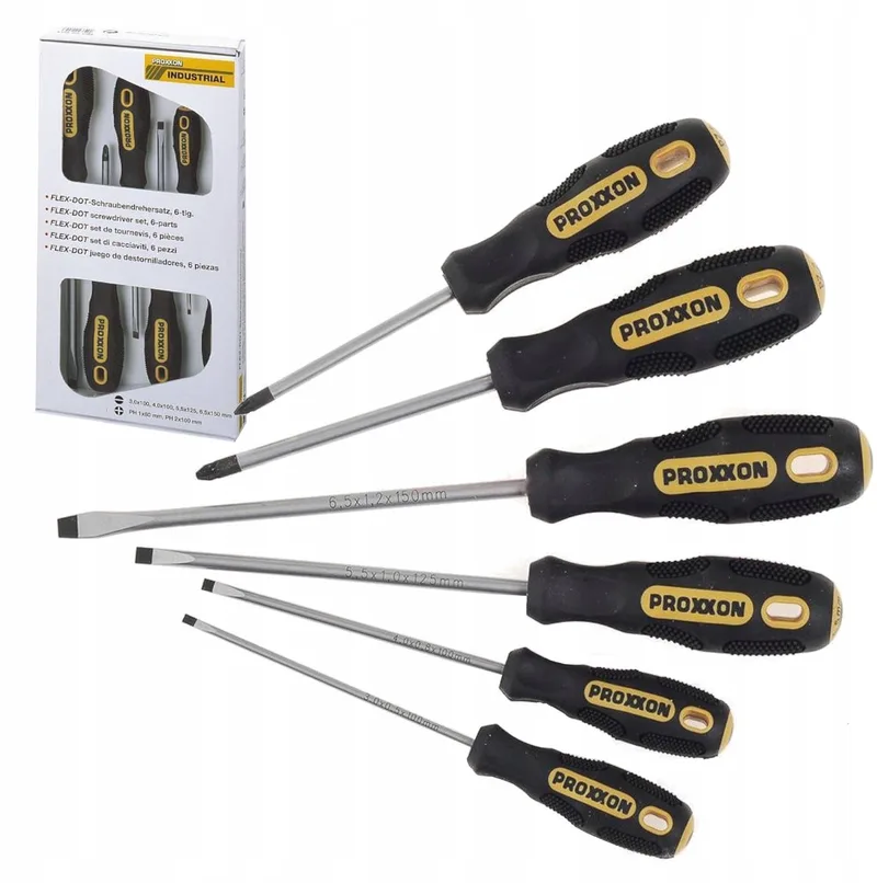 Schroevendraaierset FLEX-DOT 6 stuks - PH & Plat by PROXXON – product image